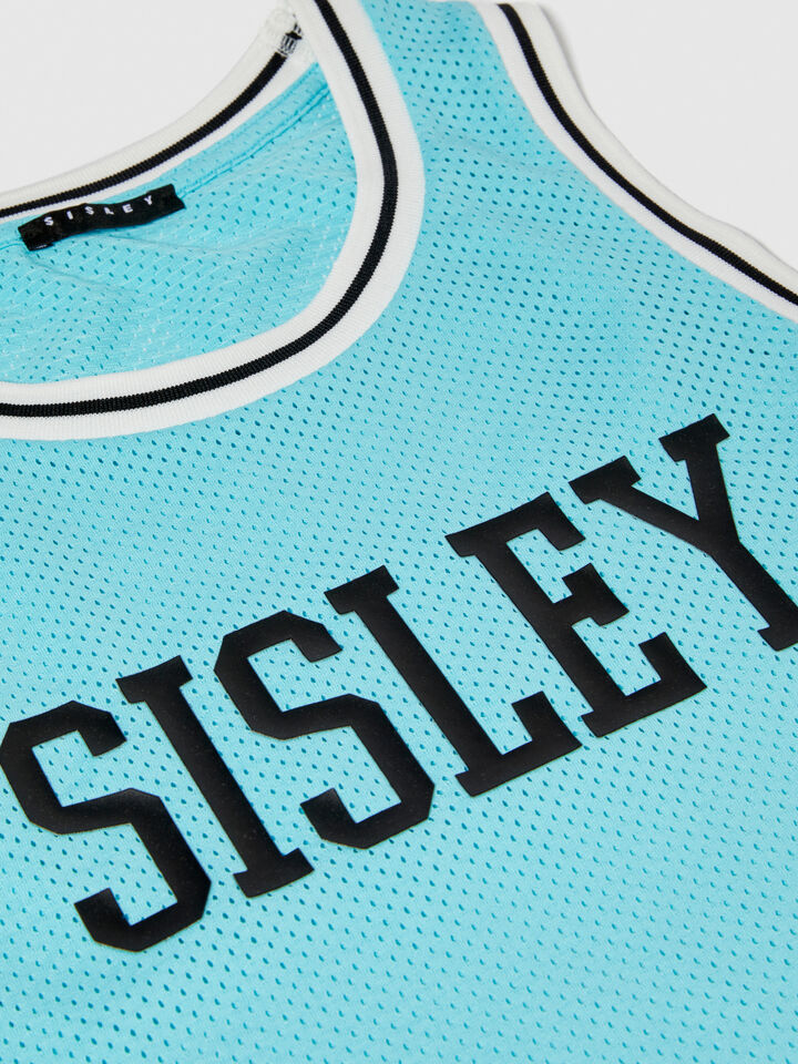 Color block mesh tank top - boys' tank tops - Bright Blue | Sisley Young image number 2